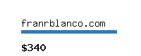 franrblanco.com Website value calculator