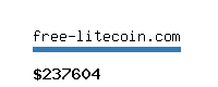 free-litecoin.com Website value calculator