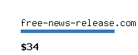 free-news-release.com Website value calculator