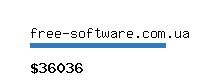 free-software.com.ua Website value calculator