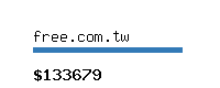 free.com.tw Website value calculator