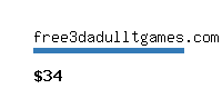 free3dadulltgames.com Website value calculator