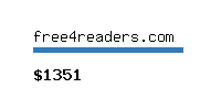 free4readers.com Website value calculator