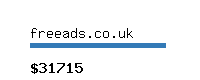 freeads.co.uk Website value calculator