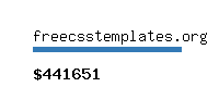 freecsstemplates.org Website value calculator