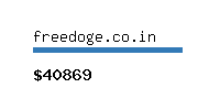 freedoge.co.in Website value calculator
