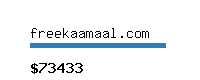 freekaamaal.com Website value calculator