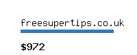 freesupertips.co.uk Website value calculator