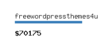 freewordpressthemes4u.com Website value calculator