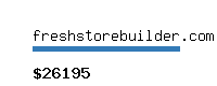 freshstorebuilder.com Website value calculator