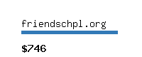 friendschpl.org Website value calculator