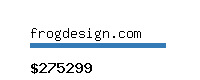 frogdesign.com Website value calculator