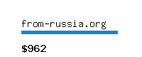 from-russia.org Website value calculator
