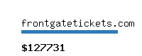 frontgatetickets.com Website value calculator