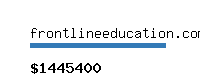 frontlineeducation.com Website value calculator