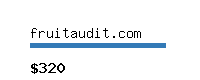 fruitaudit.com Website value calculator