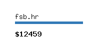 fsb.hr Website value calculator