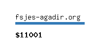 fsjes-agadir.org Website value calculator