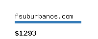fsuburbanos.com Website value calculator