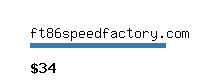 ft86speedfactory.com Website value calculator