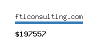 fticonsulting.com Website value calculator