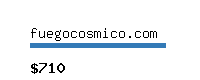 fuegocosmico.com Website value calculator