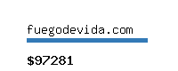 fuegodevida.com Website value calculator