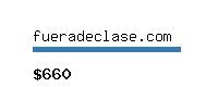 fueradeclase.com Website value calculator