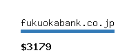 fukuokabank.co.jp Website value calculator