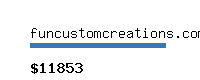 funcustomcreations.com Website value calculator