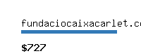 fundaciocaixacarlet.com Website value calculator