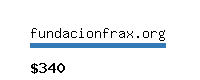 fundacionfrax.org Website value calculator