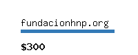 fundacionhnp.org Website value calculator
