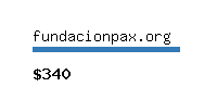 fundacionpax.org Website value calculator