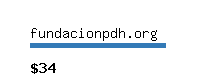 fundacionpdh.org Website value calculator