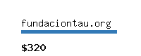 fundaciontau.org Website value calculator