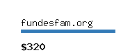 fundesfam.org Website value calculator