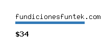 fundicionesfuntek.com Website value calculator