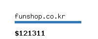 funshop.co.kr Website value calculator