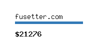 fusetter.com Website value calculator