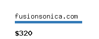 fusionsonica.com Website value calculator
