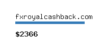 fxroyalcashback.com Website value calculator