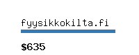 fyysikkokilta.fi Website value calculator