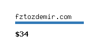 fztozdemir.com Website value calculator