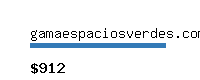 gamaespaciosverdes.com Website value calculator