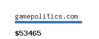 gamepolitics.com Website value calculator