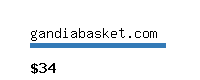 gandiabasket.com Website value calculator