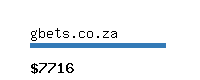 gbets.co.za Website value calculator