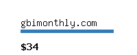 gbimonthly.com Website value calculator