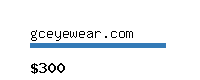 gceyewear.com Website value calculator